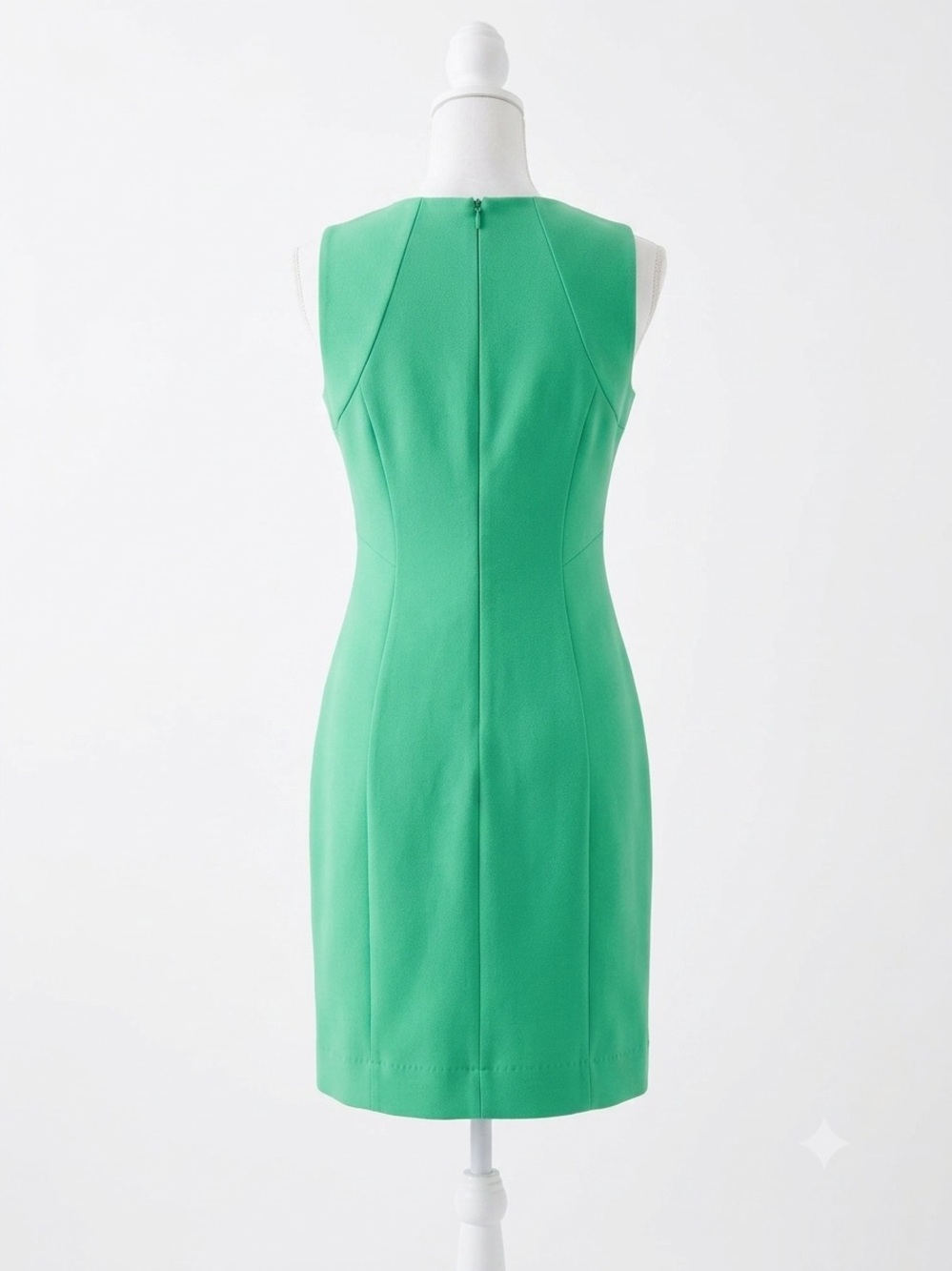 ' Sleeveless Embroidered Green Dress - Picture 2 of 8